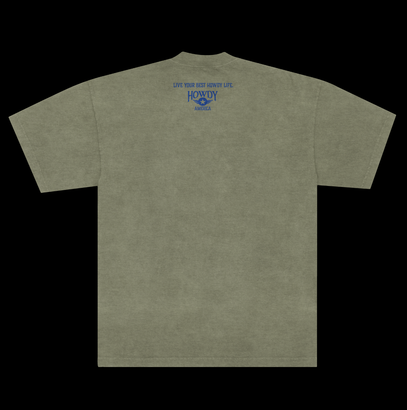 Howdy Logo T-shirt Vintage Green